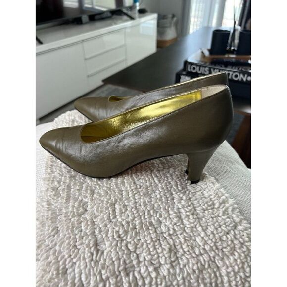 ESCADA Womens 70's Vintage Slip On Block Heel Size 8 - Picture 2 of 10